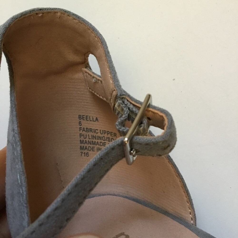 Madden Girl Blue-Gray Suede High Heels - Picture 12 of 12